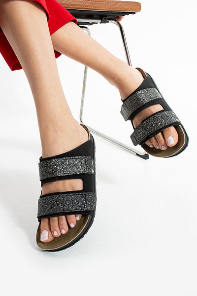 Khayt Crystal Anatomical Orthopedic Double Banded Women's Slippers
