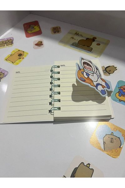 demirosa 1 Pcs Astronaut Mini Notebook