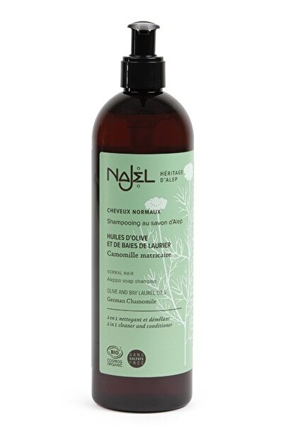 NAJEL Sampon si balsam 2in1 cu sapun de Alep, pentru par normal, 500 ml - NAJEL