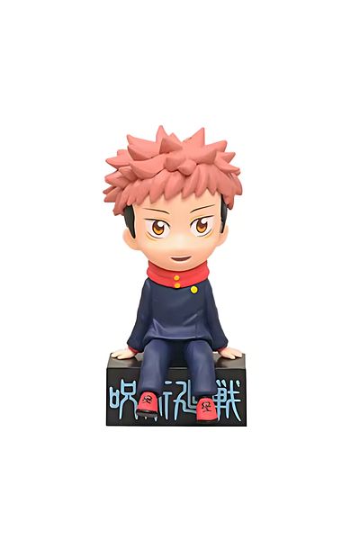 DEK Jujutsu Kaisen Yuji Itadori Figure 11cm Sitting Model Chibi Style Anime Collection Product