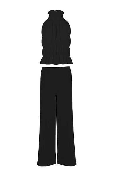La Sarta Milano Black Bottom Top Set