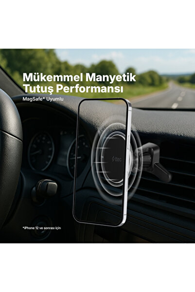 Ttec EasyDrive Pro M MagSafe Uyumlu Araç içi Telefon Tutucu 2TT36