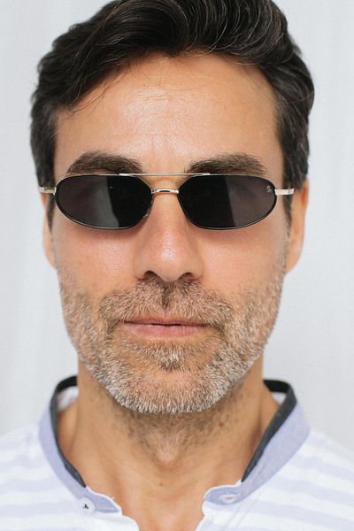 Bilge Karga Alwin Silver Black Men's Sunglasses