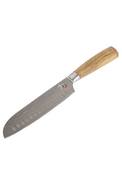 MasterPro Santoku knife TETSU 17.5 cm wood stainless steel