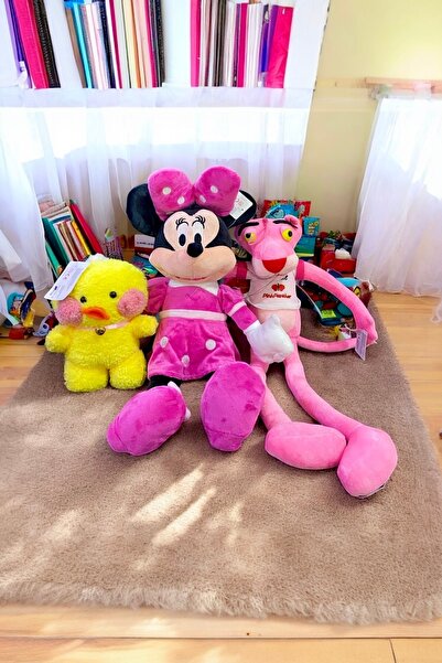 Prestij Oyuncak Sevimli Peluş Oyuncak Seti Minnie mause,Pembe Panter,Lalafan