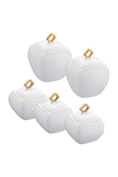 Emsan Flower Gold 5-Piece Spice Set