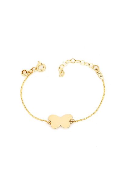 MOHI Fine Jewellery 14k yellow gold butterfly bracelet