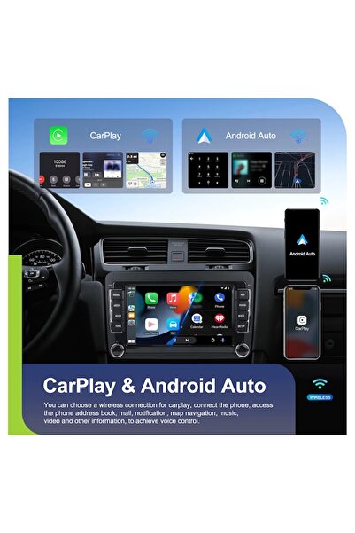 OEM Navigation Android 2024 with CarPlay & Android Auto – 7" Screen, 4GB RAM, 64GB ROM, Octa Core 2GHz
