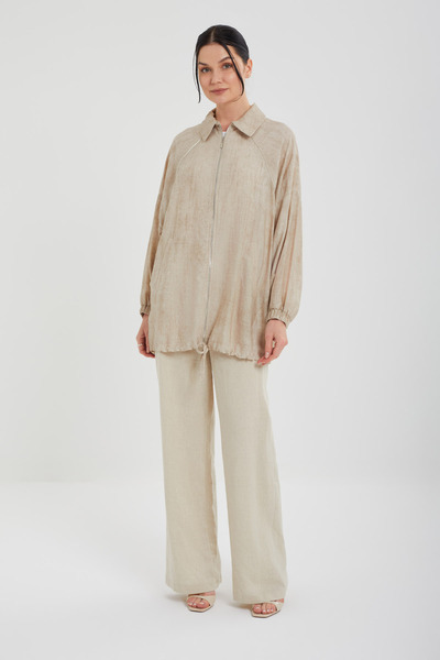 Jupe Ayarlanabilir Lastik Detaylı Taş Şeritli Kap 9255