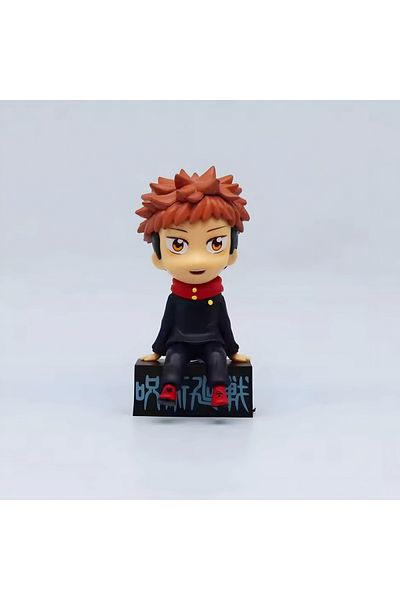 DEK Jujutsu Kaisen Yuji Itadori Figure 11cm Sitting Model Chibi Style Anime Collection Product