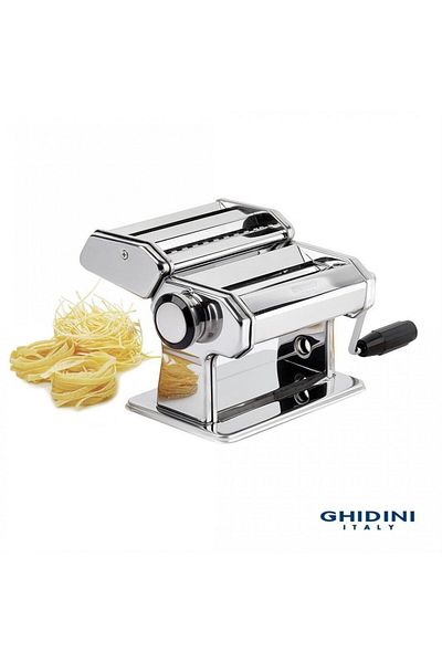 Ghidini Italia pasta machine, stainless steel, aluminum rollers