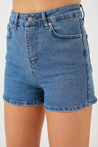 Bigdart Women's Short Denim Shorts 5339 - Navy Blue