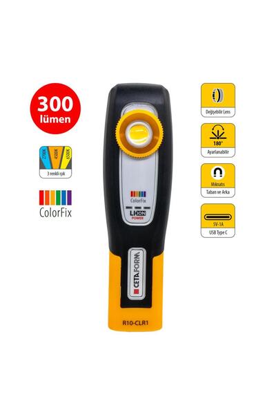 CETA FORM R10-clr1 Lumax Şarjlı Led Boya Kontrol Lambası