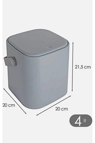 ALİNA HOME 4 lt antrasit sihirli çöp kovası