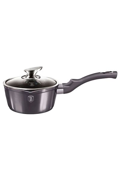 Berlinger Haus Saucepan with lid with marble surface 16 cm Carbon PRO Line