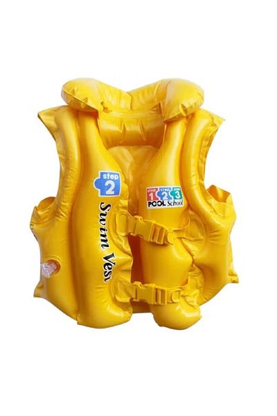 Intex Pool School Step 2 Deluxe Inflatable Swim Vest Yellow 50cm x 47cm