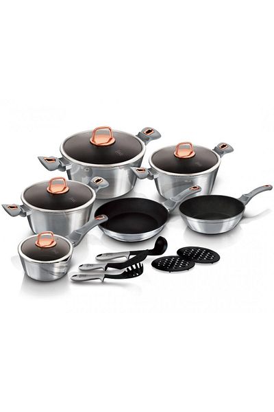 Berlinger Haus Moonlight Edition 15-piece dinnerware set with titanium surface