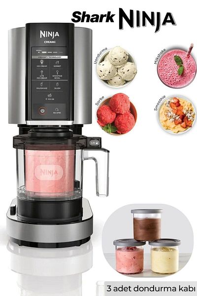 NINJA Shark Creami 7-in-1 |   Advanced Multi Program for Ice Cream, Sorbet, Milkshake and Smoothie