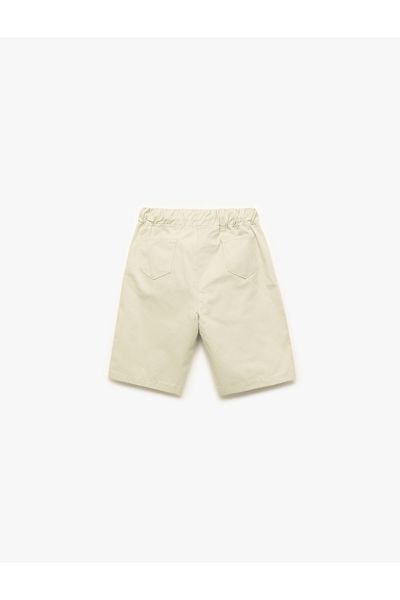 Koton Pantaloni scurți de bază din bumbac cu șireturi în talie