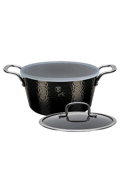 Berlinger Haus Casserole with lid with titanium surface 20 cm Shine Basalt Collection