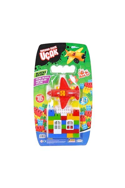 Asya Oyuncak Kartela Bulding Block Airplane