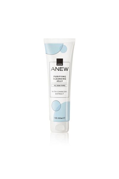 AVON جيلي التنظيف والتنقية من أفون أنيو بخلاصة الفحم