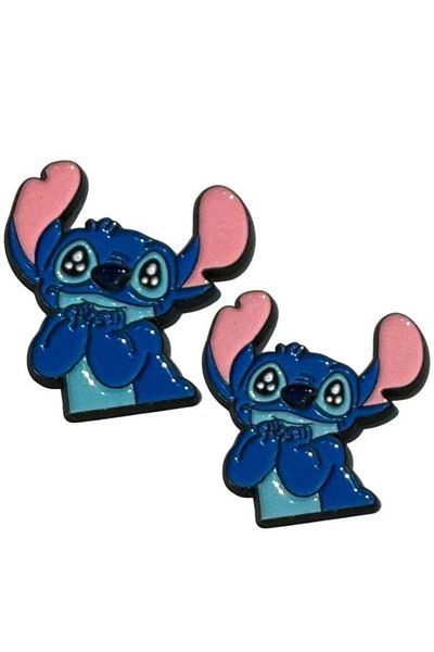 Generic 2pcs Stitch Metal Sticker for Mobile or Any Smooth Surface