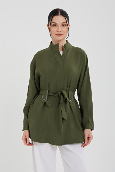 Jupe Accessory Detailed Belted Cap 9257