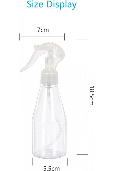 Chifoom Set of 4 CHIFOOM spray bottles, plastic, white, 200 ml, 5.5 x 18.5 x 7 cm