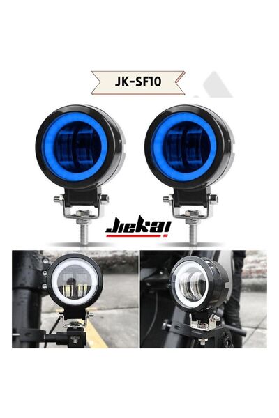 JİEKAİ JİEKAİ JK-SF10 BEYAZ SİS FARI ANGELL * MAVİ * ( ADET FİYATIDIR )