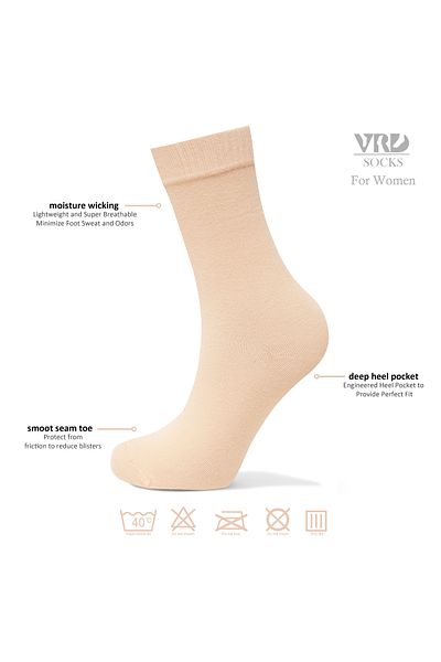 Happy Body Bamboo Women's 2-Piece Special Boxed Socket Plain Washed Fabric Floating Rubber Seamless Toe End