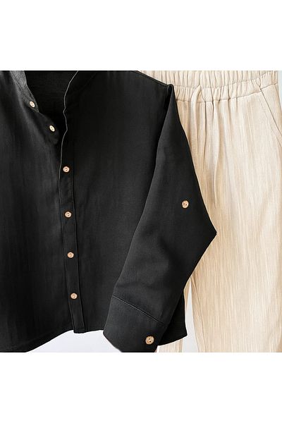 bebegci 2-Piece Boy's Set with Linen Shirt and Trousers