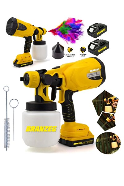 BRANZEG Şarjlı Boya & İlaçlama Tabancası Yüksek Basınçlı Püskürtme Makinası