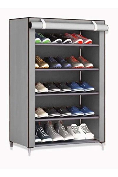 huitich 5 Tier Shoe Rack Plastic Closet Shelf Rack