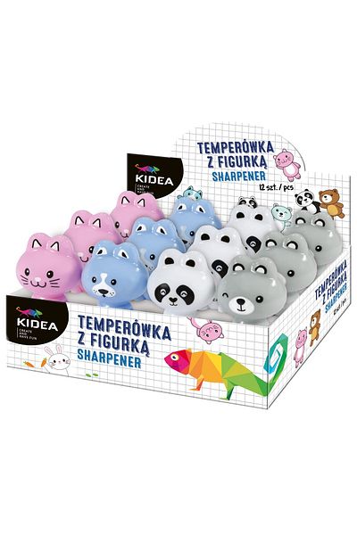 Kidea Pencil sharpeners, animal shaped, Kidea, 5x4cm