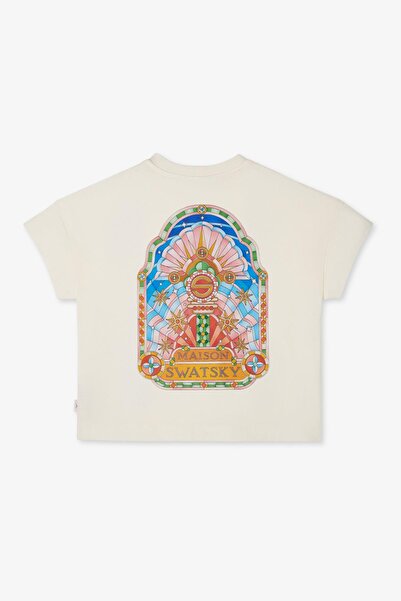 SWATSKY BG Store Kız Çocuk Krem Tshirt