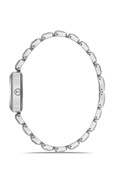 Polo Air Zarif Dikdörtgen Kasa Ve Kordon Kadın Kol Saati Gümüş Mavi Renk PL-1532B5x