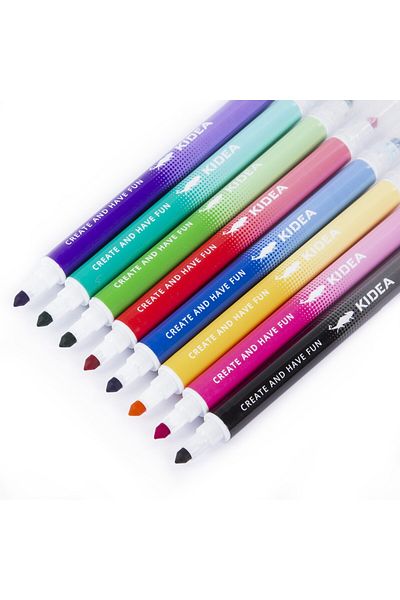 Kidea Set of 8 markers, double-ended, 16 colors, Kidea FD16KKA