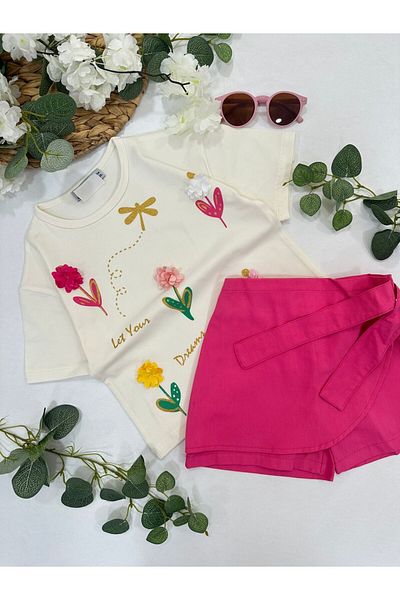 ChibuumKids GIRL'S SHORTS SKIRT SUIT