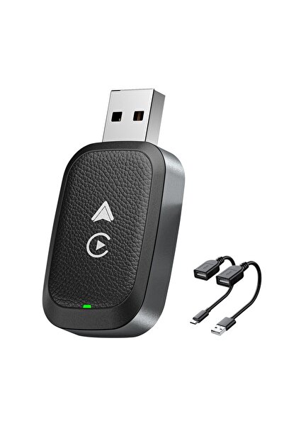 zyteq Adaptor wireless ZYTEQ®️ 4101S CarPlay și Android Auto, WiFi 5GHz, BT, Plug&Play, negru