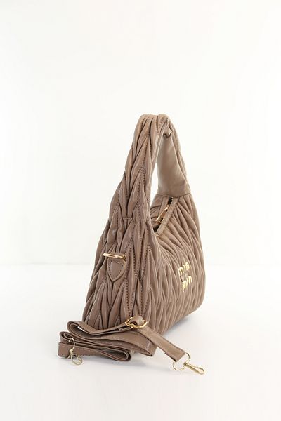 mın Gathered Pleated Baguette Cross, Shoulder Bag Width: 26cm Length: 16cm Bottom: 8cm