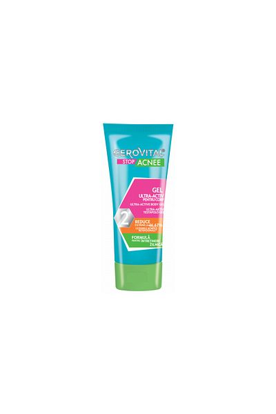 GEROVITAL Gel de corp, Gerovital, Antimicrobian, Testat dermatologic, Niacinamide, 50 ml