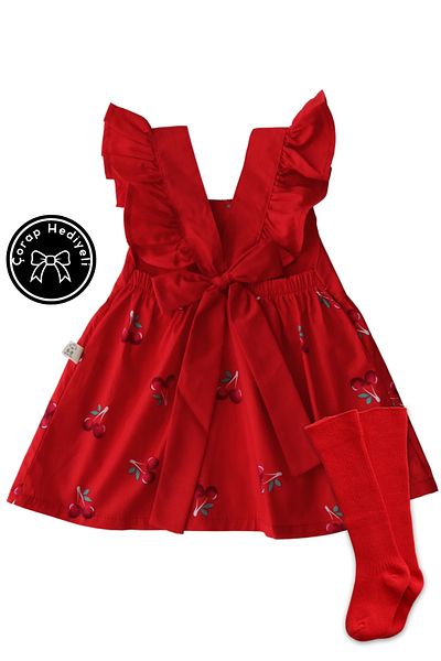 Parla Kids Baby Girl Cherry Pattern Dress