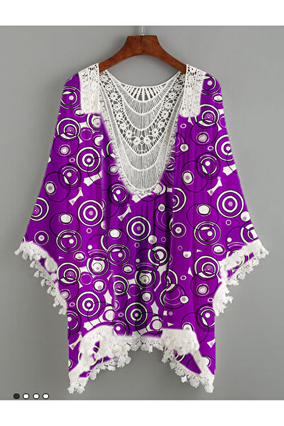 randevu Mini Pareo with Colorful Pompom Back Detail