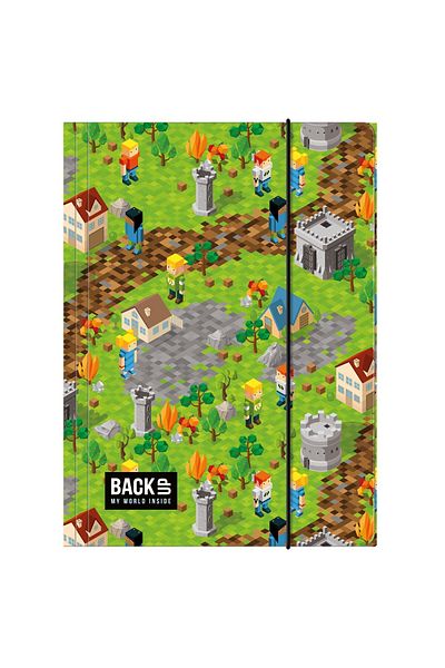 Kidea A4 cardboard folder with elastic, Pixel Kidea, TGA4B6A61