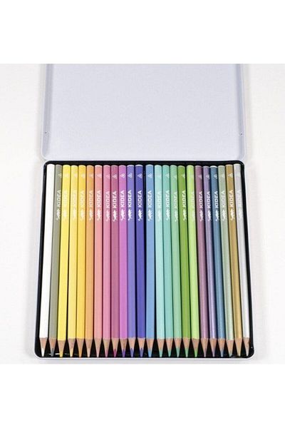 Kidea Set of 24 beautiful pencils for children, Kidea, multi-colored