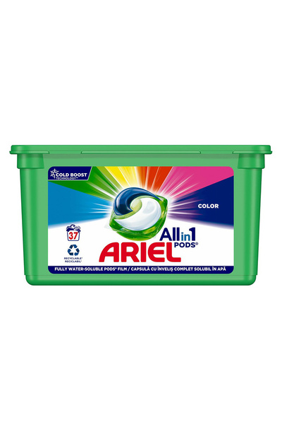 Ariel Detergent Ariel All in 1 PODS Color, 37 capsule, COLD BOOST