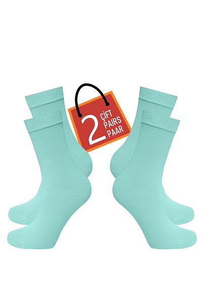 Happy Body Bamboo Women's 2-Piece Special Boxed Socket Plain Washed Fabric Floating Rubber Seamless Toe End