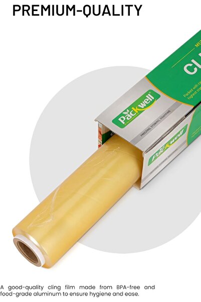 Packwell cling film 45 cm 2 KG stretch wrap food wrap cling wrap plastic wrap wraping