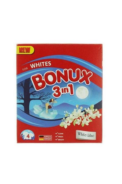 Bonux Detergent de rufe Bonux 3 in 1 Automat White Lilac 400 g
